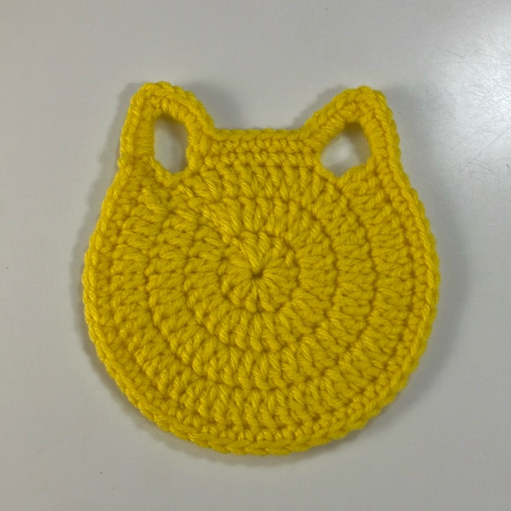NWOT Colorful Crochet Cat Coasters Set - Picture 5 of 6